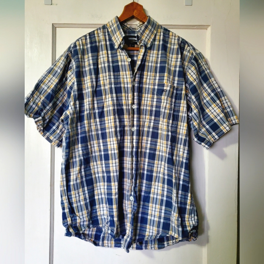 Men's Resistol Western Rodeo Shirt💙💛